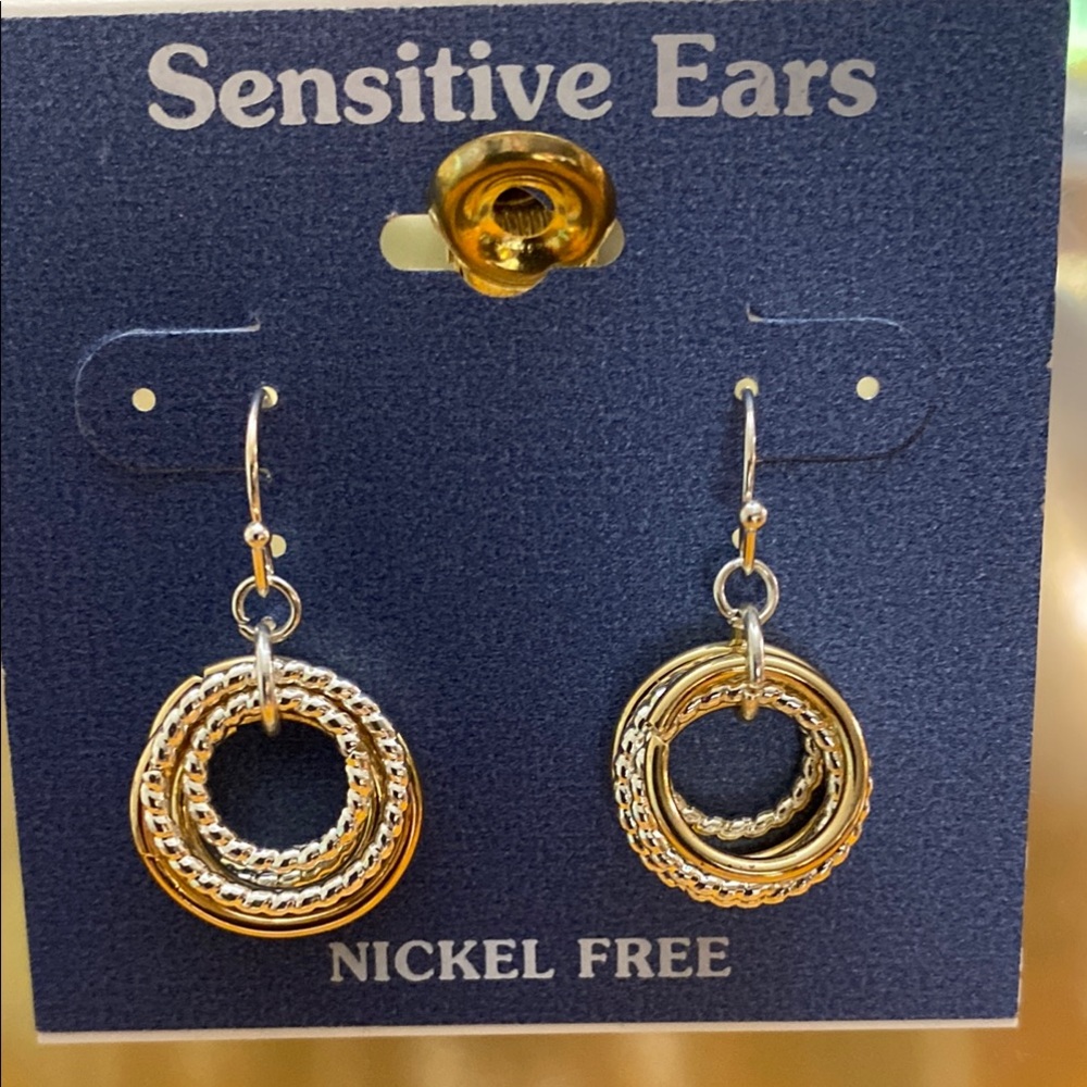 Gold and Silver Hoop Earrings for Sensitive Ears